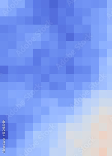 Color Pixels Cloud Abstract Computational Generative Art background illustration