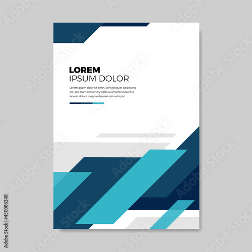 Book cover brochure designs in geometric style. Vector illustration.