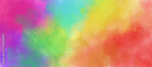 Colorful watercolor background  concept of diversity 