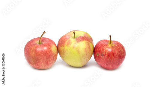 Ripe apple isolated on a white background.