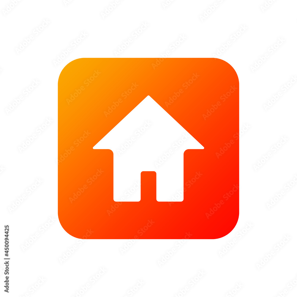 Bright web icon of home. Vector isolated button. For website, mobile app. Bright web icon of home. Vector isolated button. For website, mobile app.
