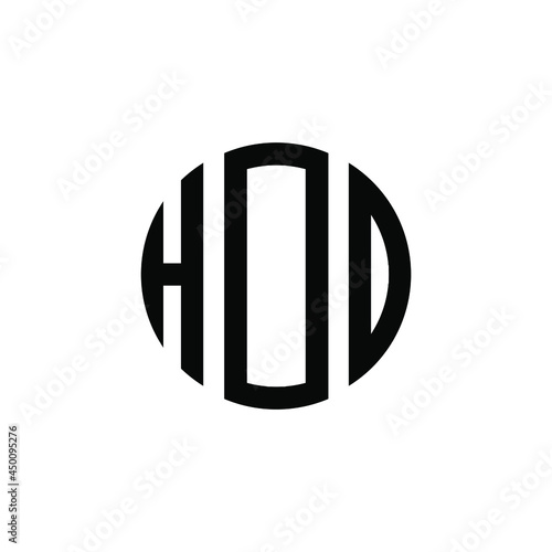 HDO letter logo design. HDO modern letter logo with black background. HDO creative  letter logo. simple and modern letter HDO logo template, HDO circle letter logo design with circle shape. HDO   photo