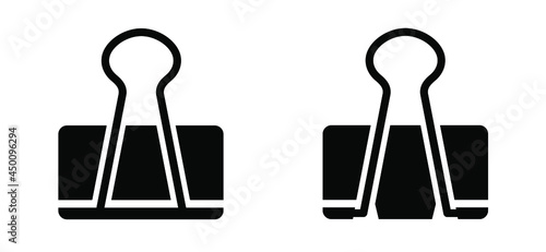 Metal paper clips binders on transparent background. Cartoon drawing office clip binder clamp. Attached, attach document or file. Vector business or school binding concept. Clipboard