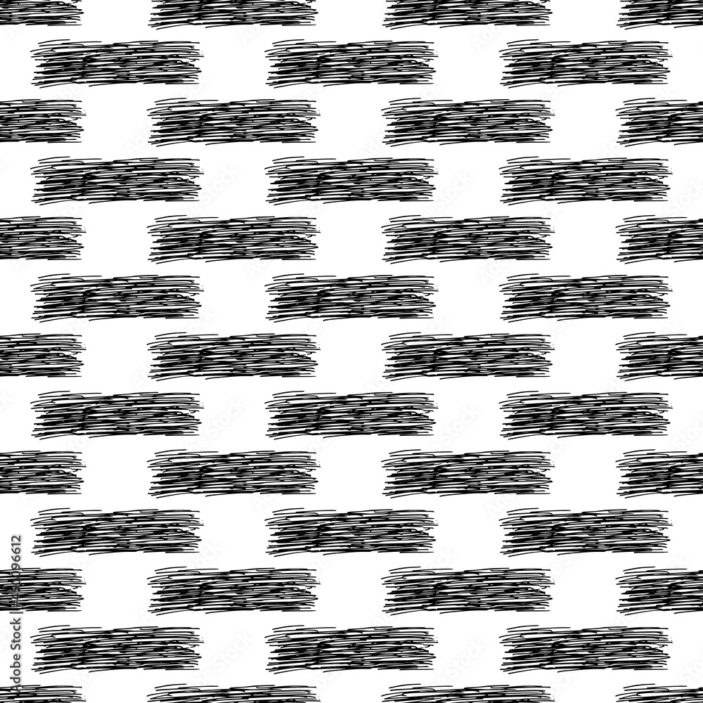 Seamless pattern with black pencil brushstrokes Seamless pattern with black pencil brushstrokes