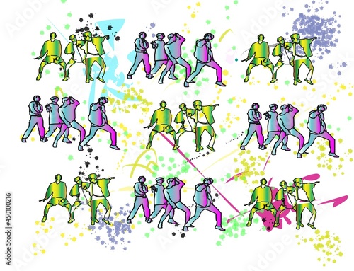 Fotografie illustrations vector graphic of KPOP Dance Boyband
Perfect For Mug, T-Shirt, Pos