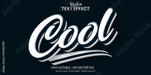 Cool text, minimalistic style editable text effect photo