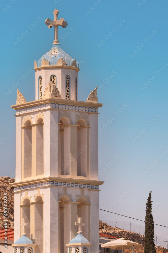 Halki Greek Island Church Steeple