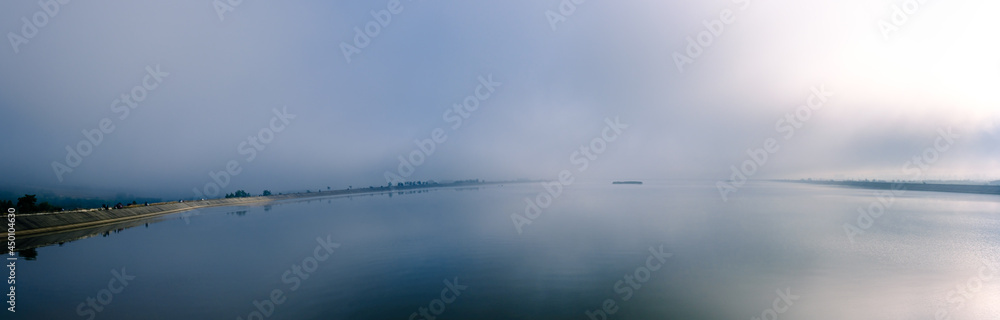 morning fog on the lake