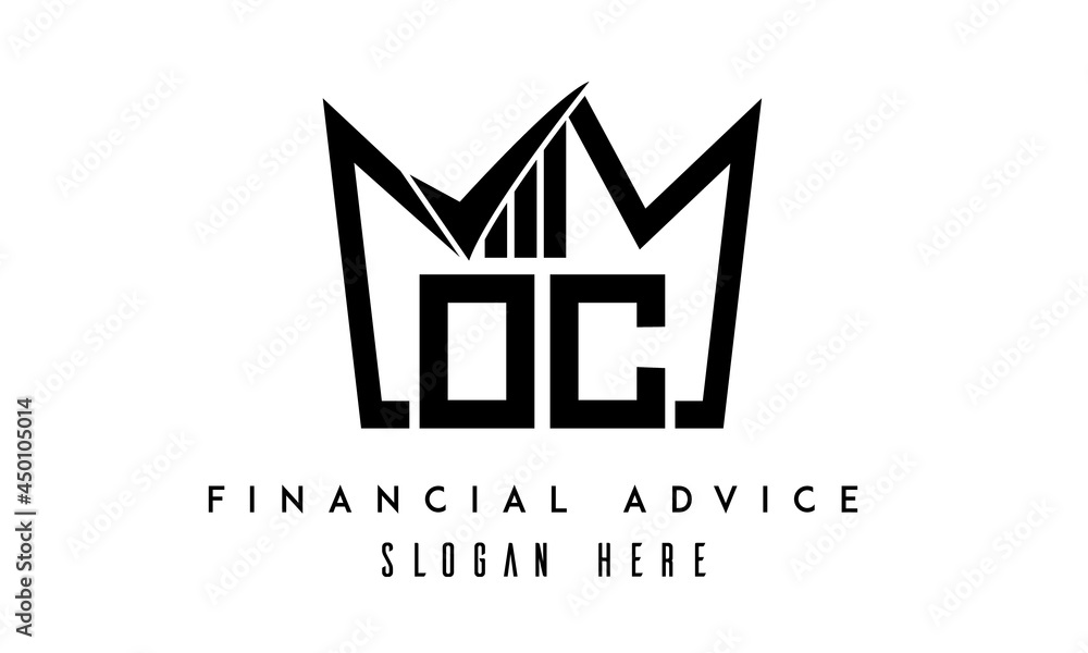 OC financial advice creative latter logo OC financial advice creative latter logo