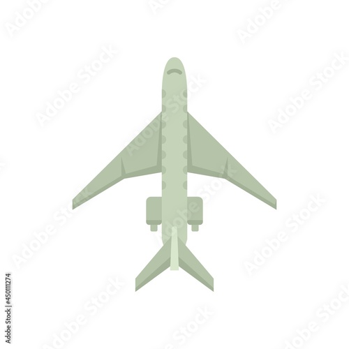 Aircraft repair body icon flat isolated vector