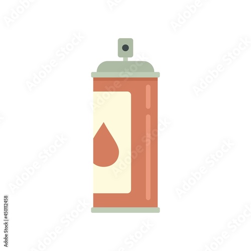 Aircraft repair paint balloon icon flat isolated vector