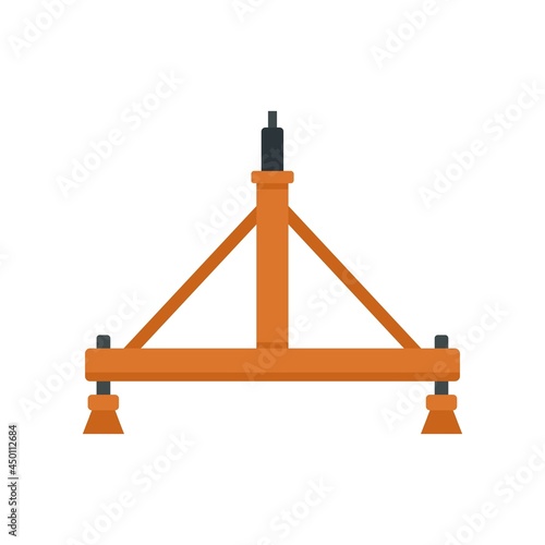 Aircraft repair stand icon flat isolated vector