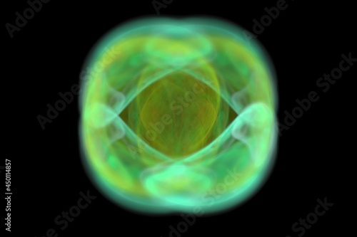 Photos Beautiful Digital Fractal with vibrant cosmic lines and smooth flowing colors sh