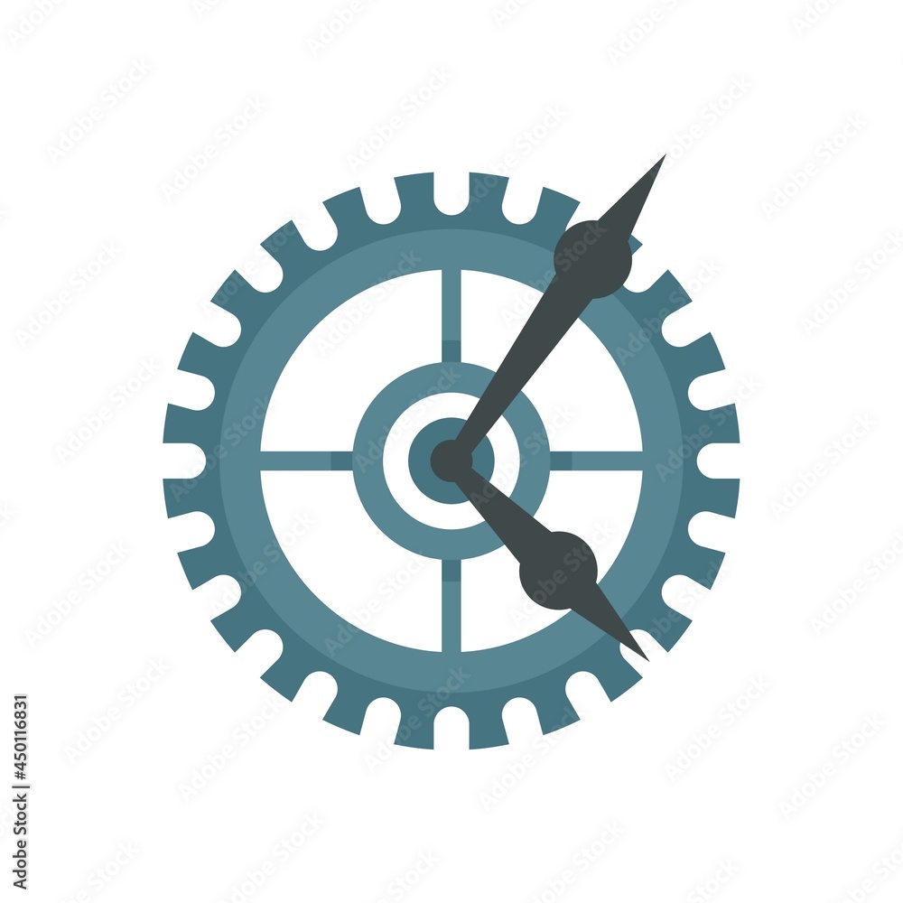 Parts watch repair icon flat isolated vector Parts watch repair icon flat isolated vector