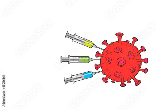 Syringe for eliminating coronavirus (Covid 19)