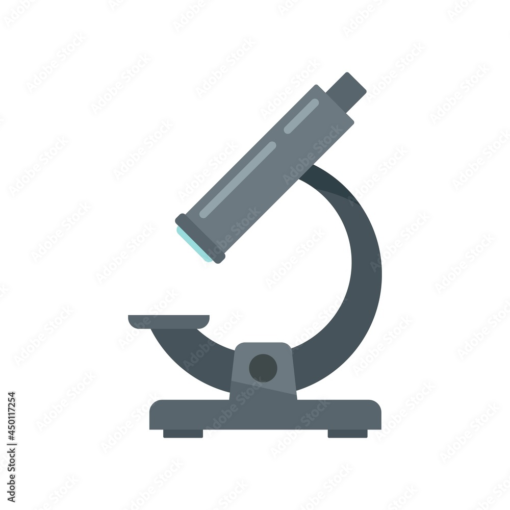 Watch repair microscope icon flat isolated vector