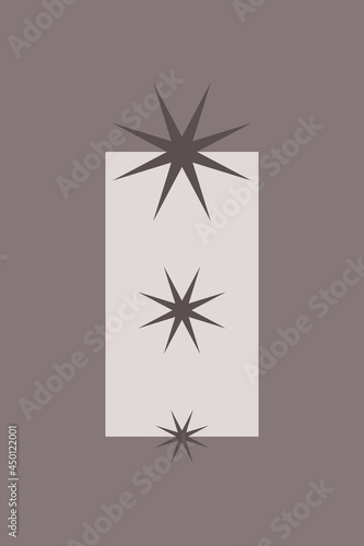 star group icon boho minimalist element for poster.