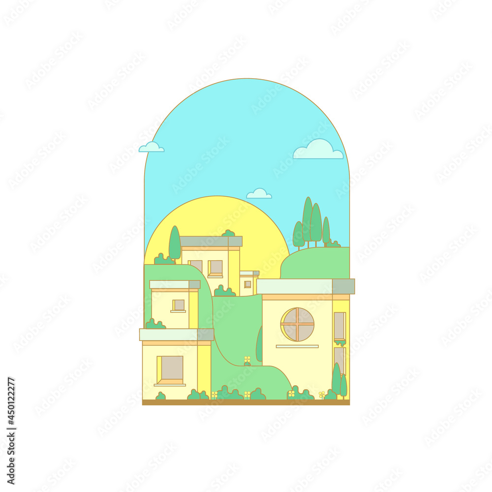 town lanscape town lanscape