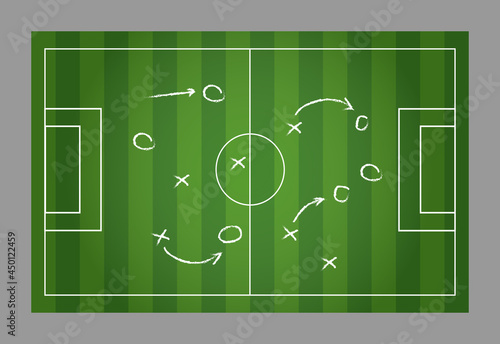 Football strategy signs vector illustration eps 10