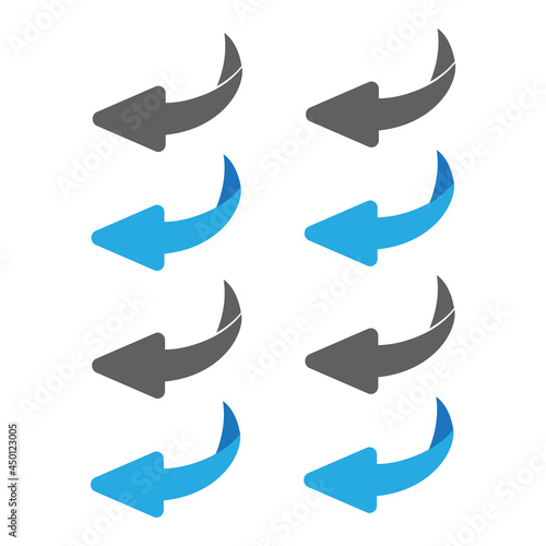 Flip over or turn vector