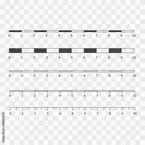 Vector map scales graphics for measuring distances