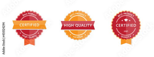 Badge, Auszeichnung, High Quality, Certified, Zertifizierung, Siegel, Medallie