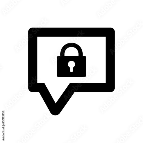 Messaging secure icon