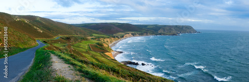 Panoramic seascape of the coast of North-West Normandy 