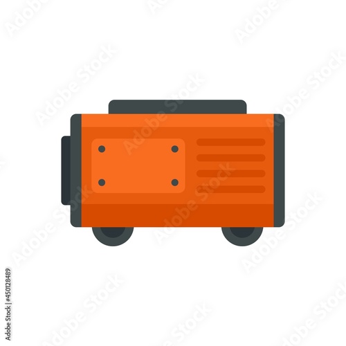 Fuel generator icon flat isolated vector