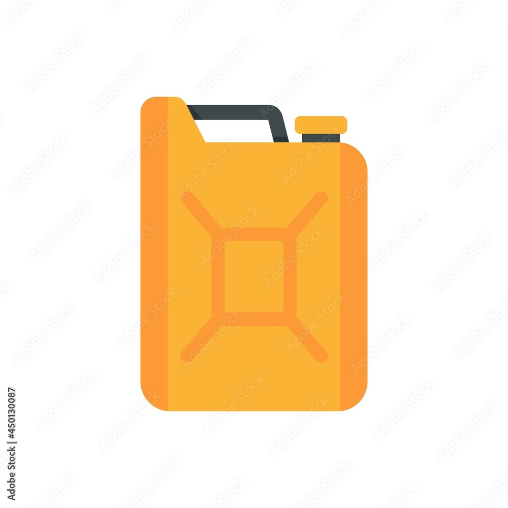Gasoline canister icon flat isolated vector Gasoline canister icon flat isolated vector