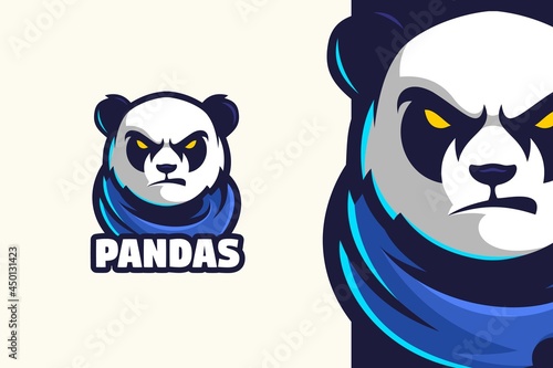 Wild Panda Logo Mascot Character