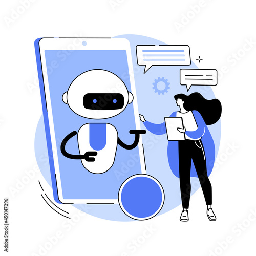 Natural language processing abstract concept vector illustration.