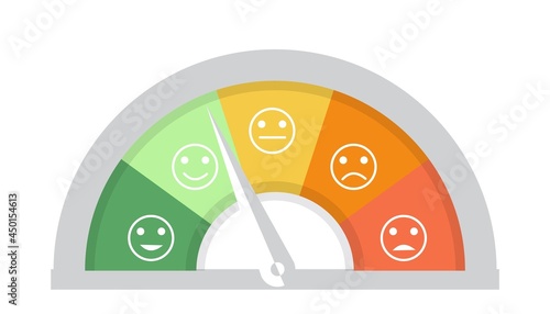 Meter icons Scale pain round chart concept set vector illustration isolated on white background Speedometer collection Progress dashboard Speedometer icon set in flat style