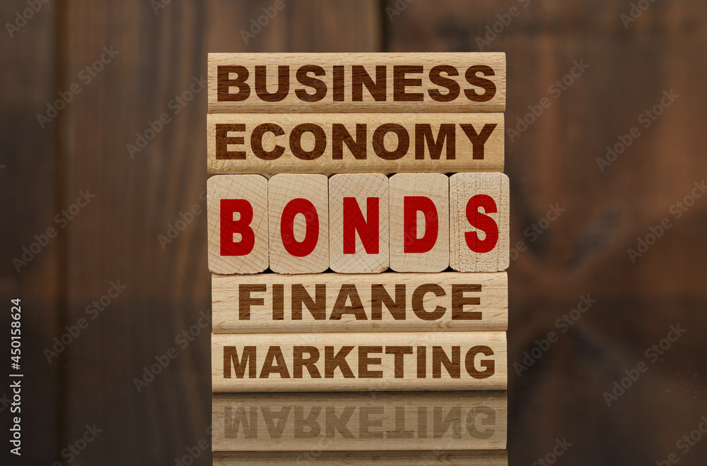 custom made wallpaper toronto digitalWooden blocks with the text - Business, Economy, Finance, Marketing and BONDS