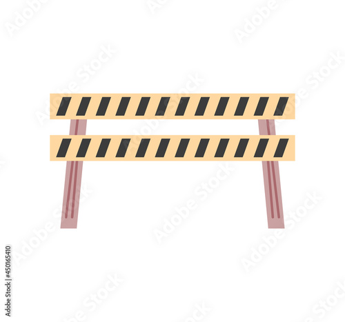 wooden panel barrier