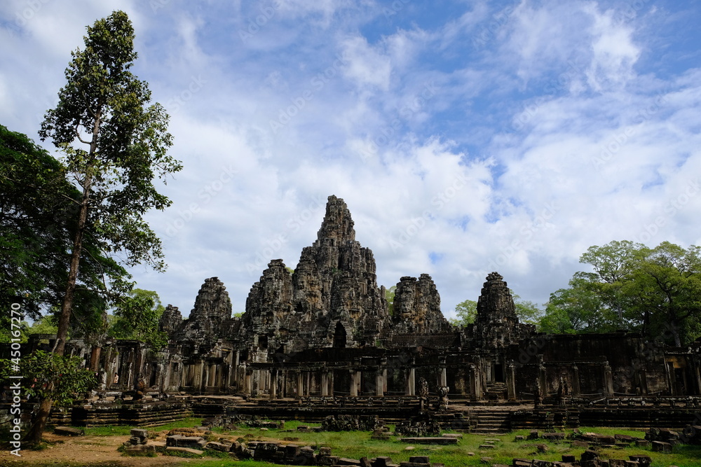 Cambodia Krong Siem Reap Angkor Wat - Preah Khan Temple temple complex facade