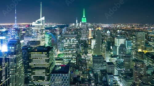 broadway lights 4k timelapse from night new york city