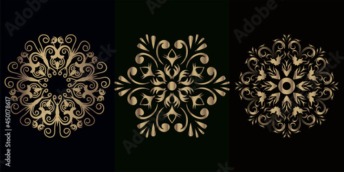 Collection of Mandala ornament or flower
