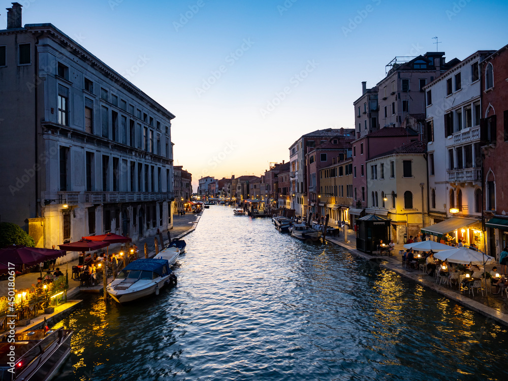 A typical canal of Venice