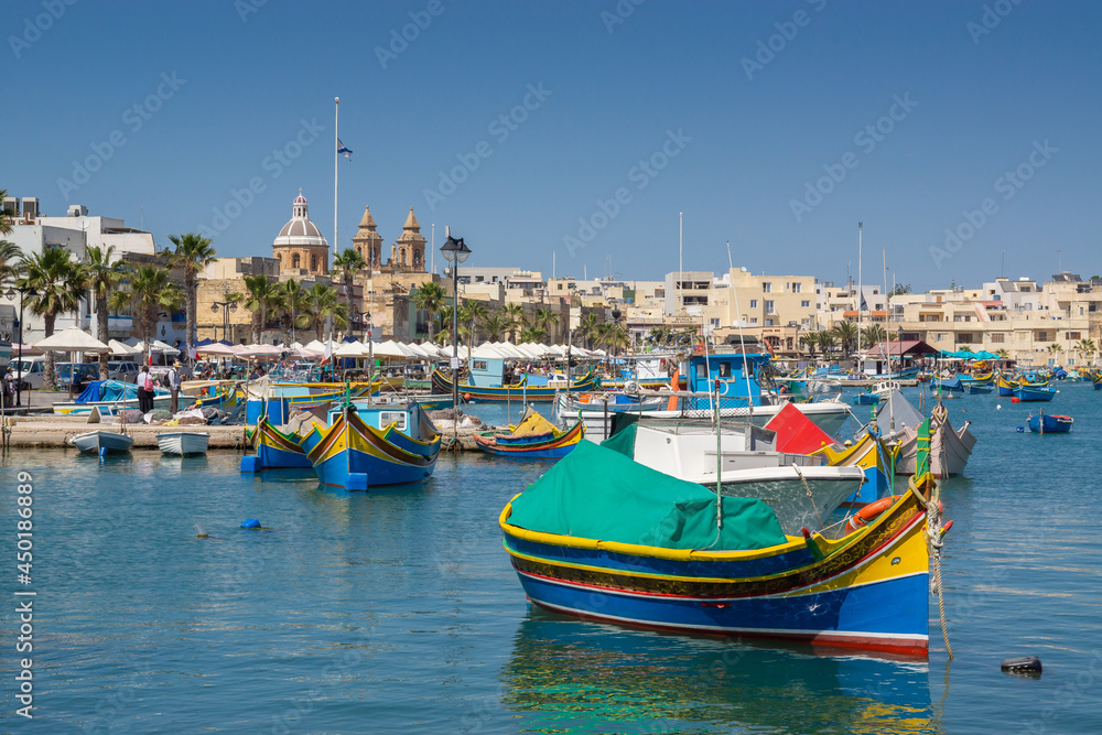 Harbour of Marsaxlokk Malta