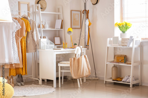 Interior of room with moder...