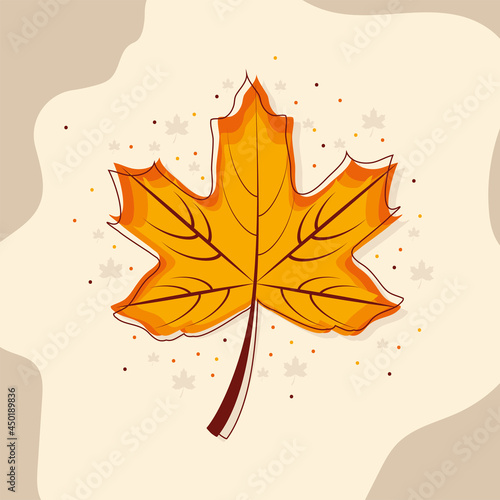 maple leaf autumnal