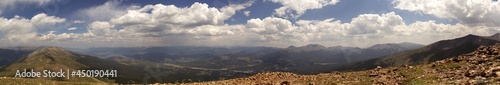 panorama of the view from peak 8 mountain