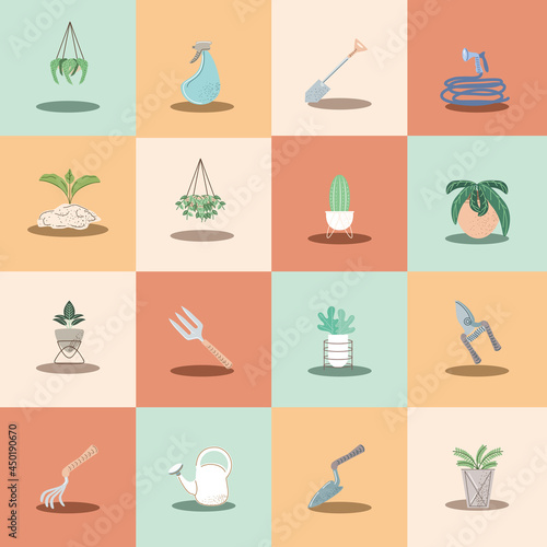 gardening houseplants and tools