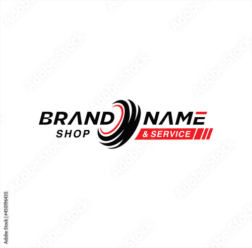 Vehicle Car Tire Logo design Template Vector Illustration. Wheels and tires icon. Tyre shop service and repair logo Badge Emblem Label