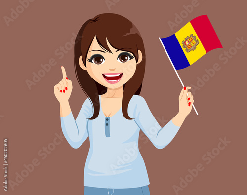 Beautiful young happy brune...