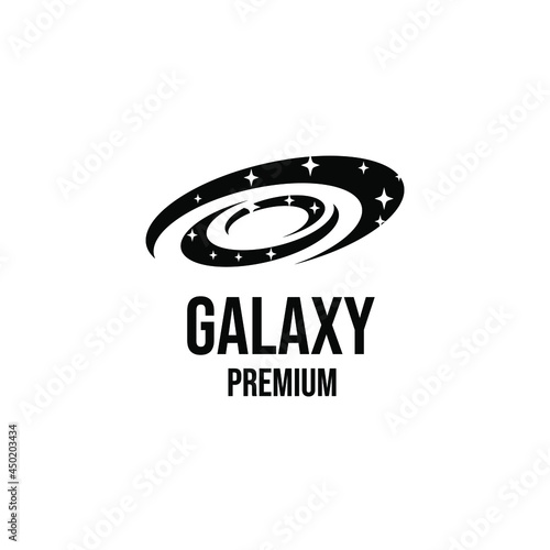 Galaxy logo icon design vector illustration