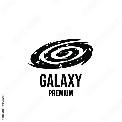 Galaxy logo icon design vector illustration