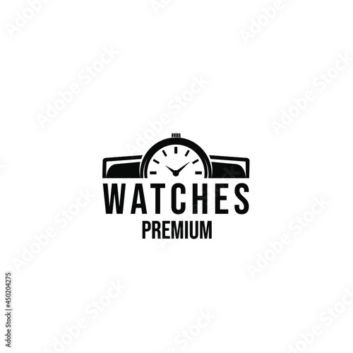 Watch classic logo icon design vector illustration