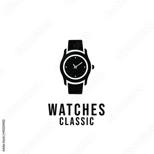 Watch classic logo icon design vector illustration